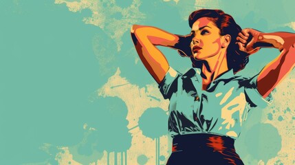 strong women working in heavy and tiring jobs