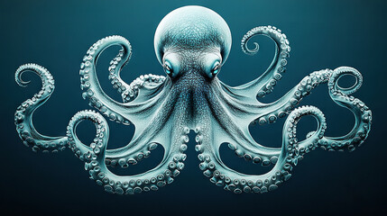 Obraz premium An image of an octopus swimming in water