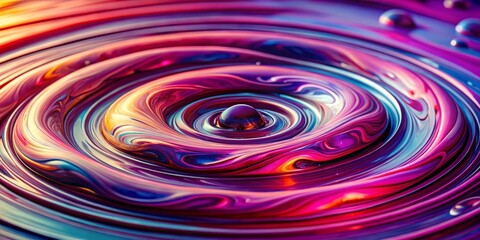 Abstract Swirling Color A Digital Exploration of Liquid Dynamics and Optical Illusions