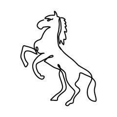 Monoline Wild Animal Hand Drawn Illustration Elements Vector