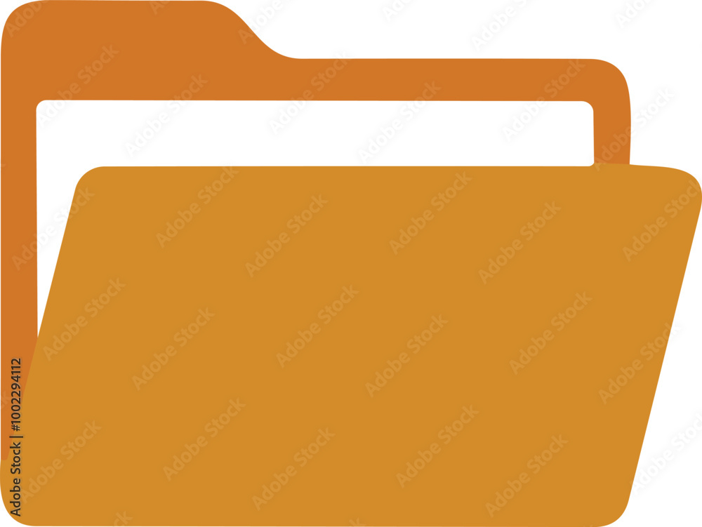 Wall mural realistic folder with documents. folders icon modern simple vector