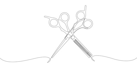 Scissors vector design for hair cutting eps 2
