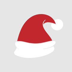 Santa hat icon vector. Christmas illustration sign. new Year symbol.