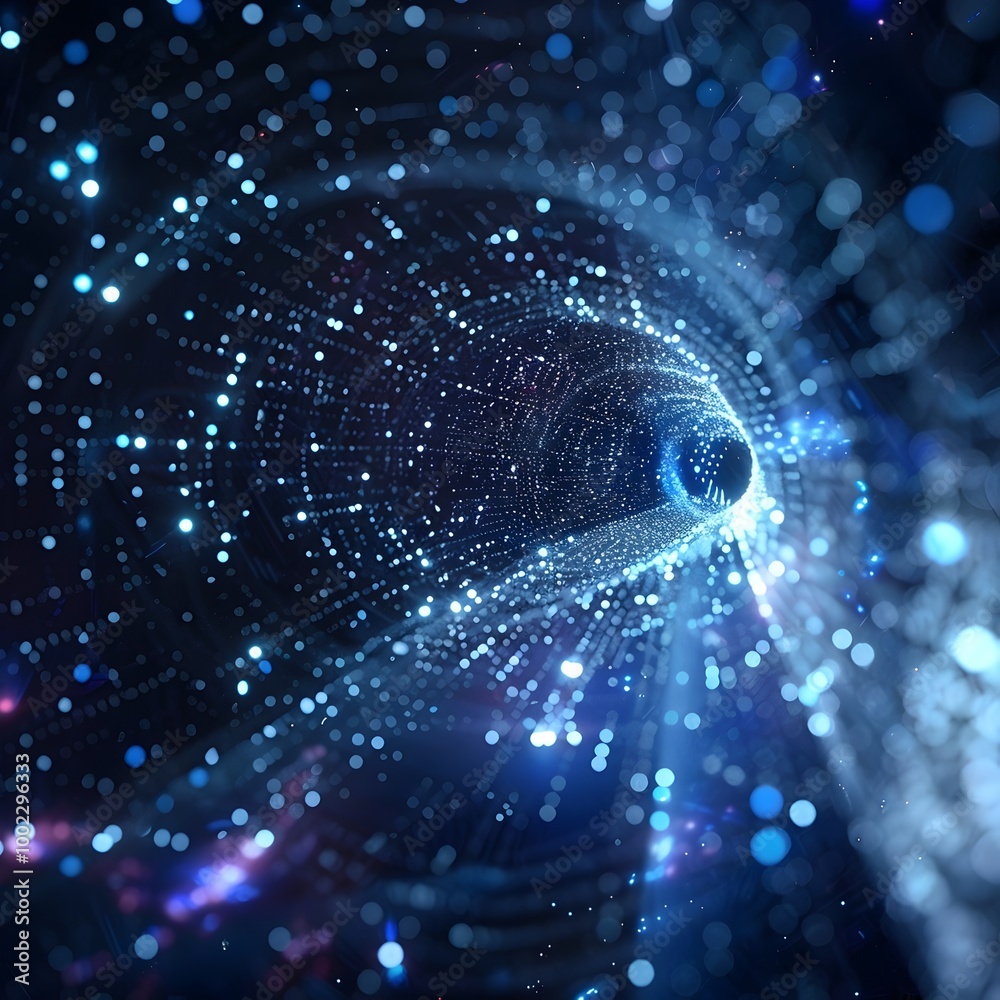 Wall mural interstellar communication concept using dark matter and mysterious particles as hidden message carr