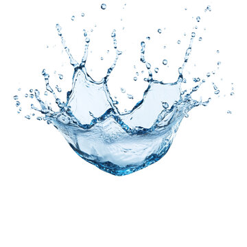 recommend clip art: Blue water splash isolated against a transparent background