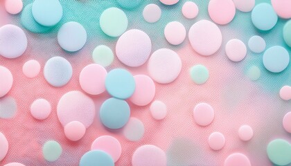 Pastel polka dot pattern
