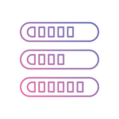 Progress Bar vector icon stock illustration