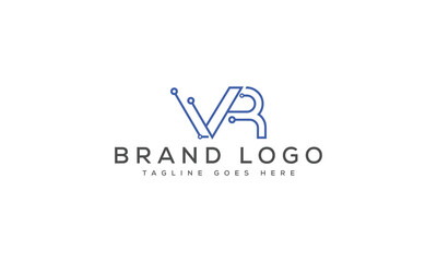 letter VR logo design vector template design for brand.