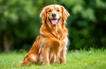 Fototapeta premium golden retriever dog