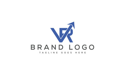 letter VR logo design vector template design for brand.