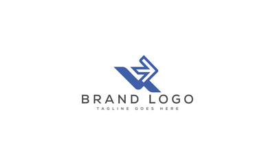 letter VR logo design vector template design for brand.