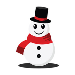Christmas Snowman Illustration