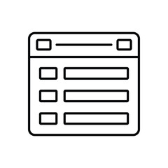 Modal vector icon stock illustration