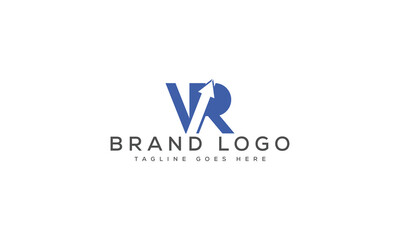 letter VR logo design vector template design for brand.
