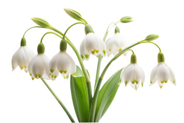 Snowbell Isolated on White Background