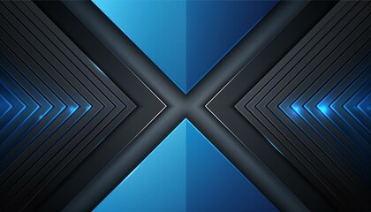 【背景素材】青と黒の幾何学模様