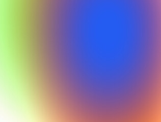 A colorful background with a blue circle in the middle