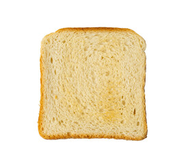 Bread Toasts Isolated, Toasted Sandwich Square Slices, Loaf Pieces for Toast on White Background