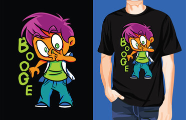 Booger t-shirt design unique idea