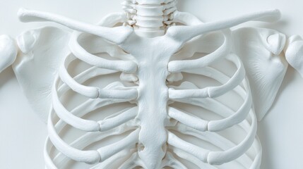 Anatomical Model of Human Rib Cage Structure