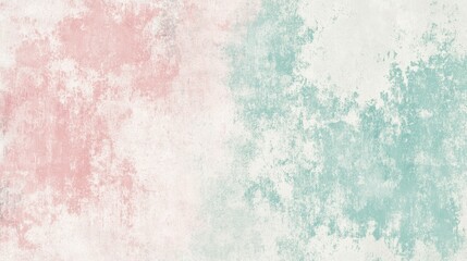 A textured background featuring soft pastel colors of pink and teal, ideal for design use.