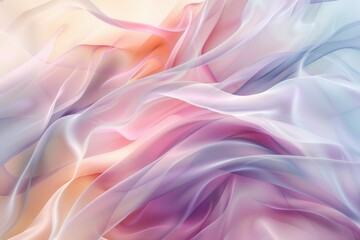 Obraz premium Soft Flowing Pastel Abstract with Smooth Fluid Design and Gentle Fabric-Like Texture