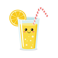 Lemon Juice Drink Beverage Liquid Water Fresh Animation Kawaii Healthy Character
