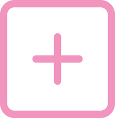 Obraz premium Plus Square Icon Logo Design