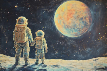 Obraz premium astronaut in space