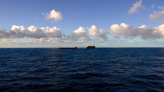 Oil and gas industry. Offshore oil industry.