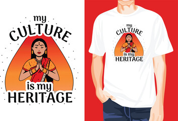 Culture Heritage t-shirt design unique idea