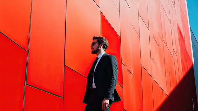 a business banner promoting a new service, featuring minimalist design, bold fonts, and professional imagery.