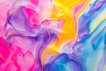 Fototapeta premium Modern abstract background with fluid amoeba forms, focusing on dynamic and organic design aspects.