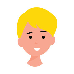 face man character illustration design stock. face and hair different. People avatar illustration
