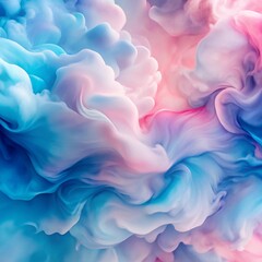 Obraz premium Abstract background featuring flowing stains in pink, blue, and lavender