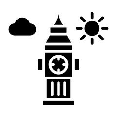 Big Ben Icon Style