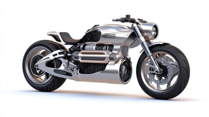 Sleek Modern Motorcycle with Unique Design Features