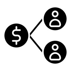 Obraz premium Sharing Platform Icon Style