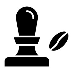 Coffee Tamper Icon Style