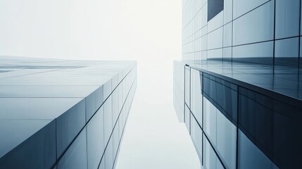 a professional business banner promoting corporate services, with minimalist design, sleek fonts, and professional imagery.