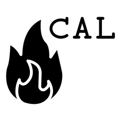 Burning Calories Icon Style