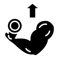 Muscle Gain Diet Icon Style