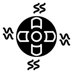 Gamma Rays Icon Style