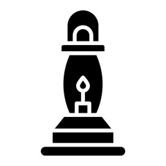 Gas Lamp Icon Style