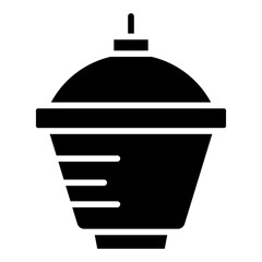 Crucible And Cover Icon Style