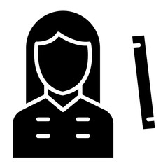 Engineer Female Icon Style