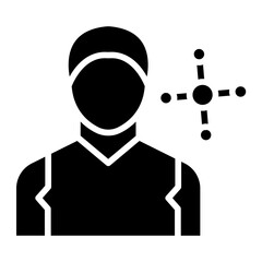 Network Specialist Male Icon Style