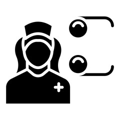 Optician Female Icon Style
