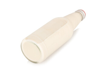 Soy milk bottle isolated on white background