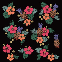 Impressive and beautiful hibiscus illustration collection,